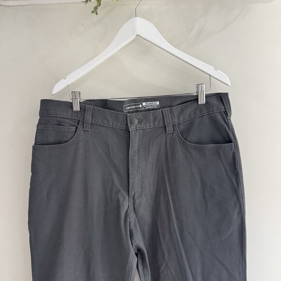 Men’s Carhartt Gray Relaxed Fit Pants 36X34 AS - Picture 2 of 5